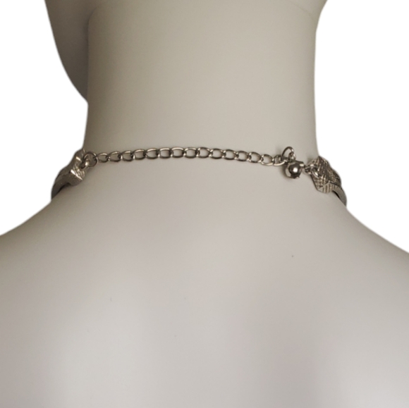 Vintage Castlecliff Beautiful Silver Necklace and Bracelet Set.  - Picture 4 of 14